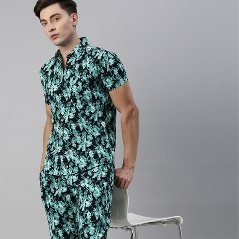 Black & Green Assorted Night Suit